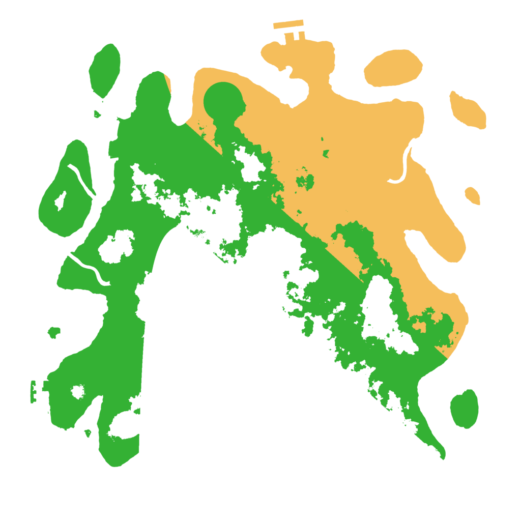 Biome Rust Map: Procedural Map, Size: 3500, Seed: 458676691