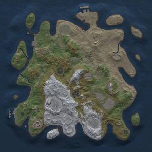 Thumbnail Rust Map: Procedural Map, Size: 3500, Seed: 458676691, 13 Monuments