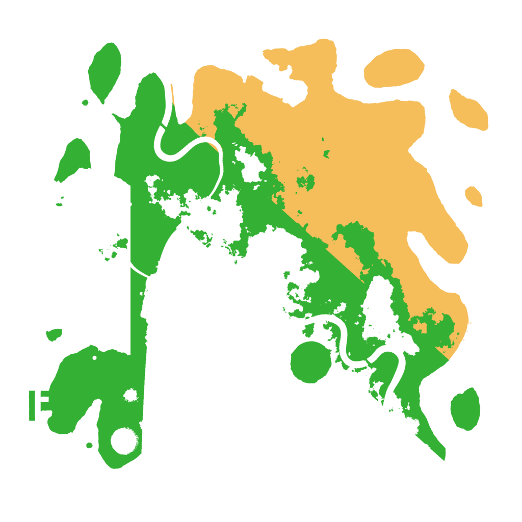 Biome Rust Map: Procedural Map, Size: 3500, Seed: 458676691
