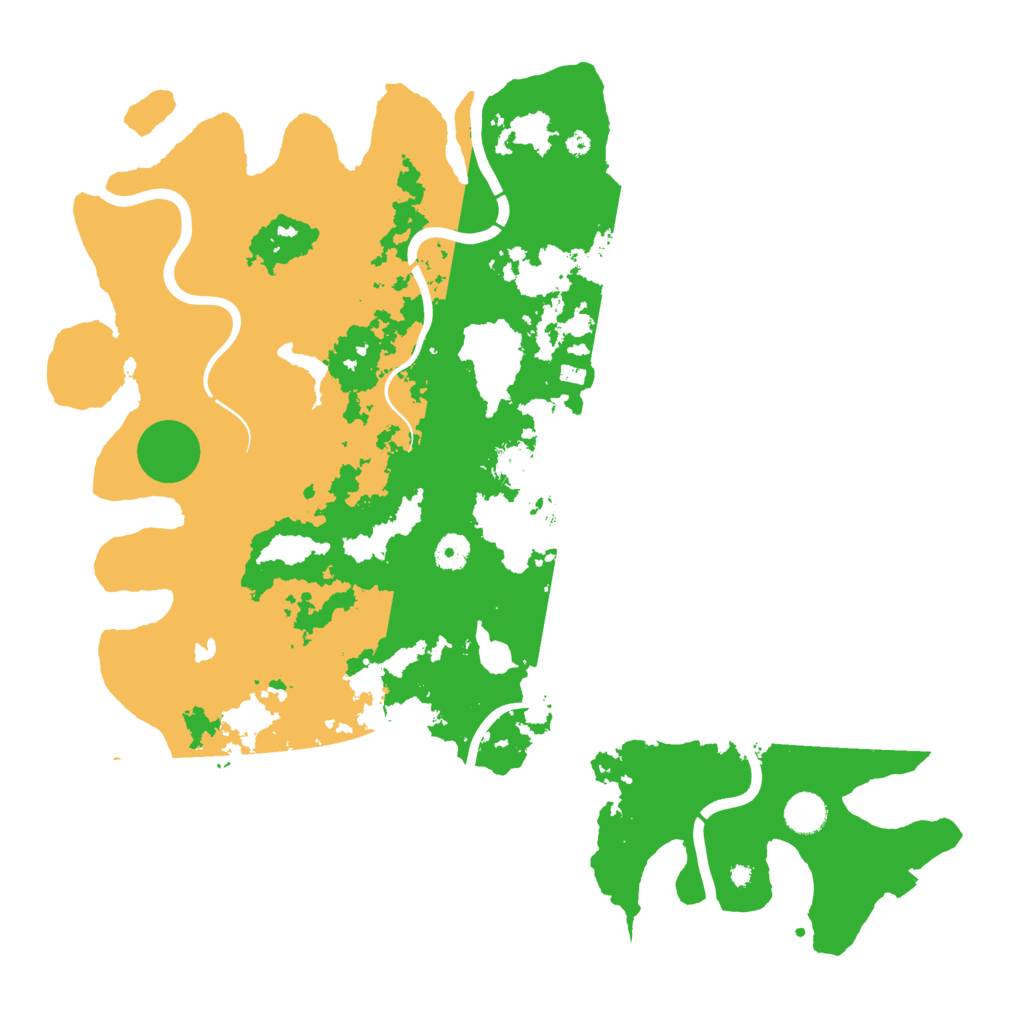 Biome Rust Map: Procedural Map, Size: 4300, Seed: 8000