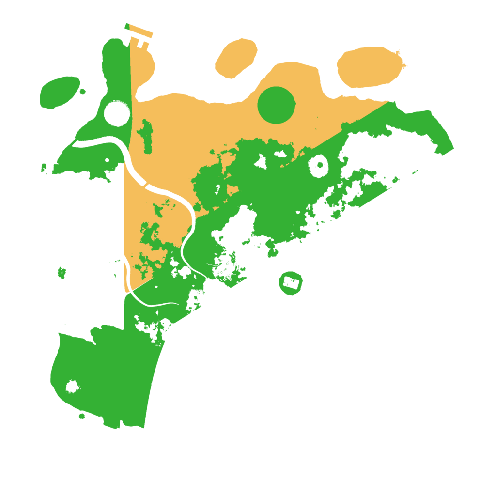 Biome Rust Map: Procedural Map, Size: 3500, Seed: 5423189