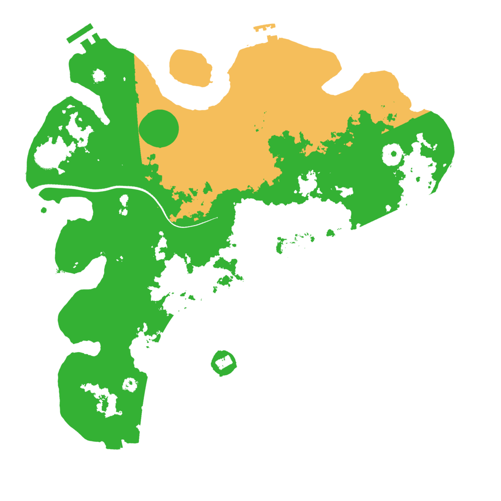 Biome Rust Map: Procedural Map, Size: 3500, Seed: 210244214