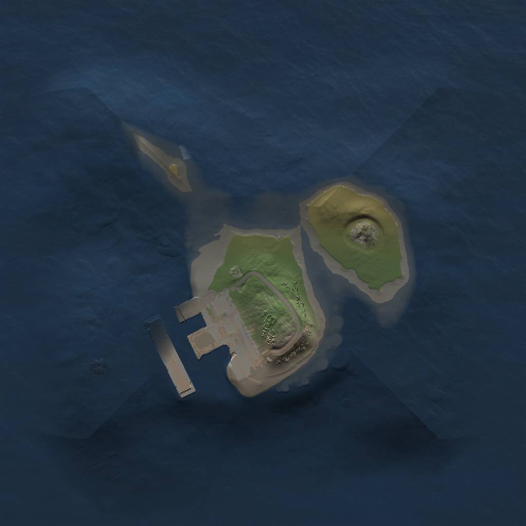 Rust Map: Procedural Map, Size: 1250, Seed: 1848719124, 2 Monuments