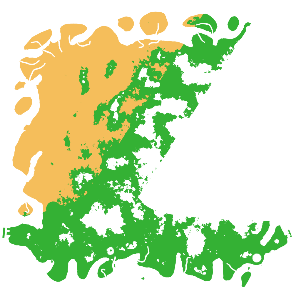 Biome Rust Map: Procedural Map, Size: 6000, Seed: 84552