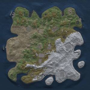 Thumbnail Rust Map: Procedural Map, Size: 4000, Seed: 1932902660, 17 Monuments