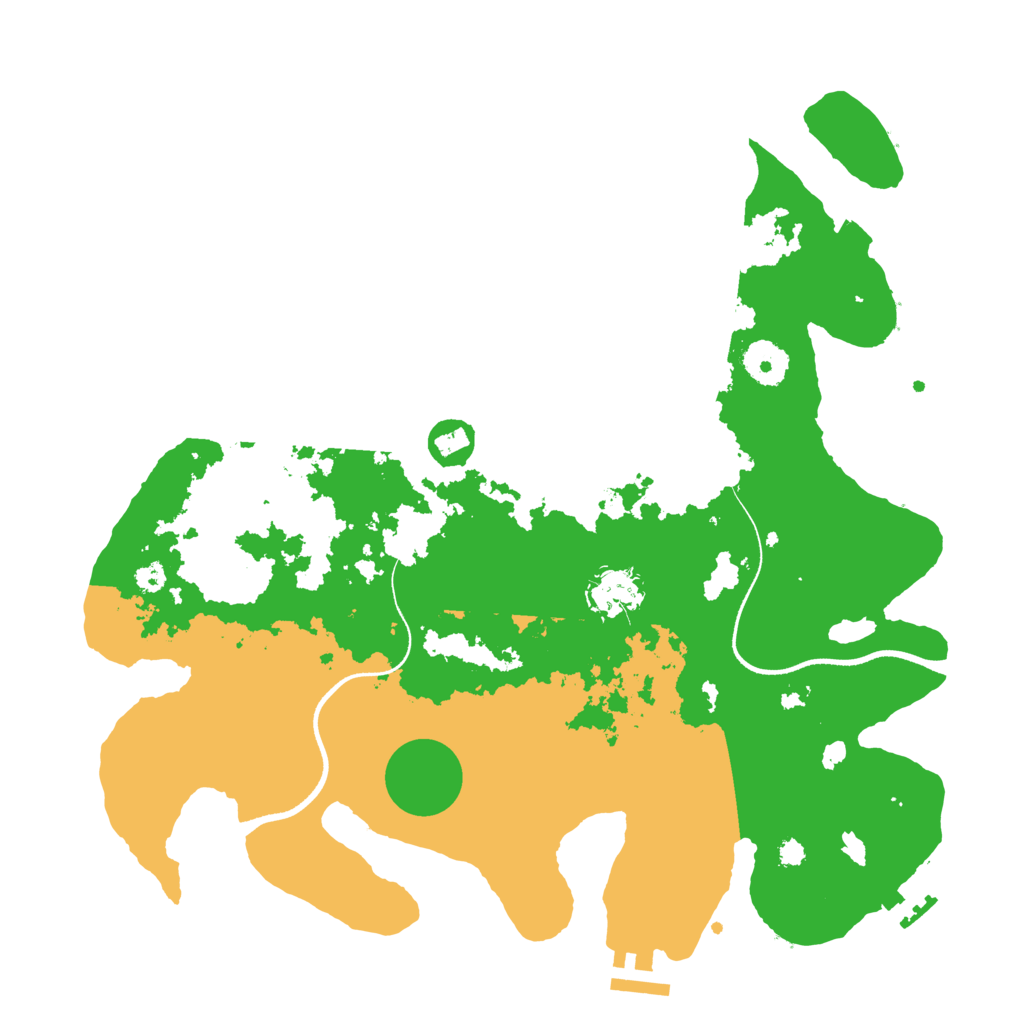 Biome Rust Map: Procedural Map, Size: 3500, Seed: 18692749