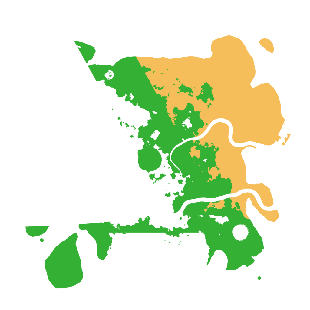 Biome Rust Map: Procedural Map, Size: 3500, Seed: 799980969
