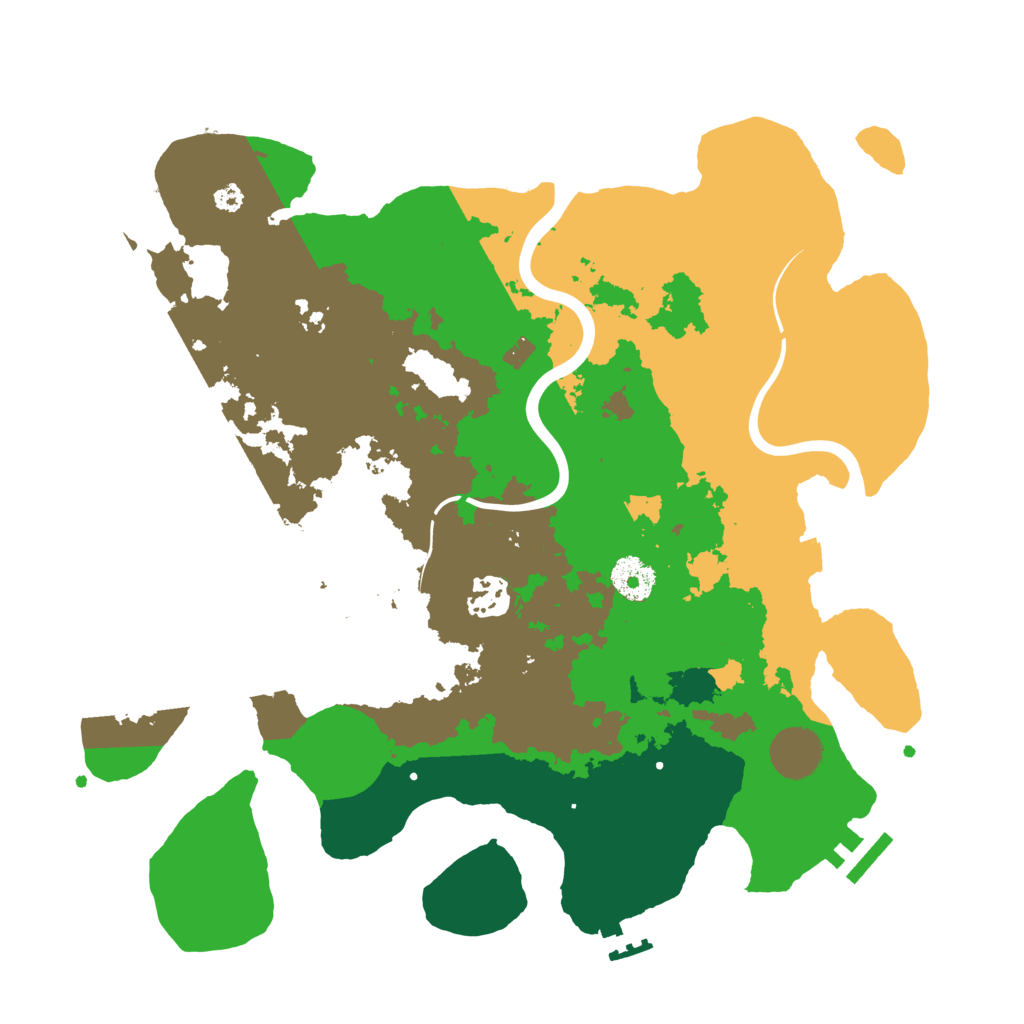 Biome Rust Map: Procedural Map, Size: 3500, Seed: 799980969