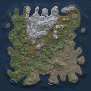 Thumbnail Rust Map: Procedural Map, Size: 4250, Seed: 46872, 17 Monuments