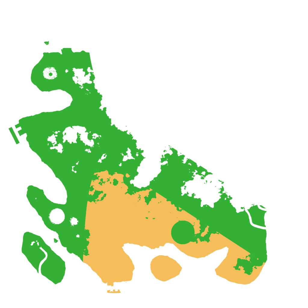 Biome Rust Map: Procedural Map, Size: 3500, Seed: 92603279