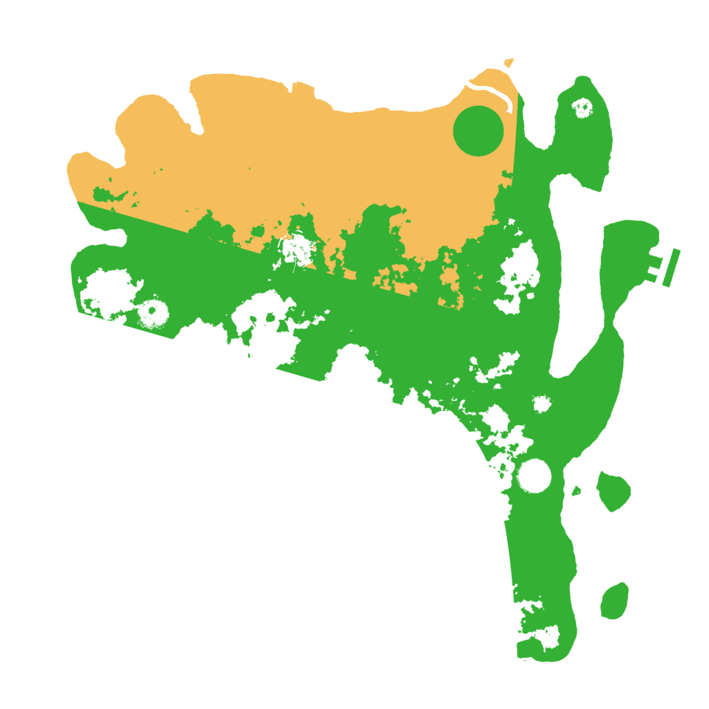 Biome Rust Map: Procedural Map, Size: 3700, Seed: 1421131190