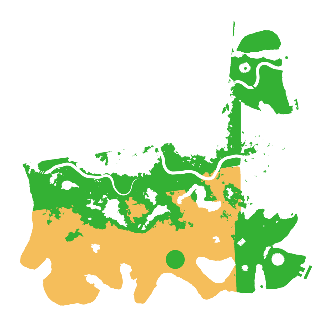 Biome Rust Map: Procedural Map, Size: 4500, Seed: 17261751