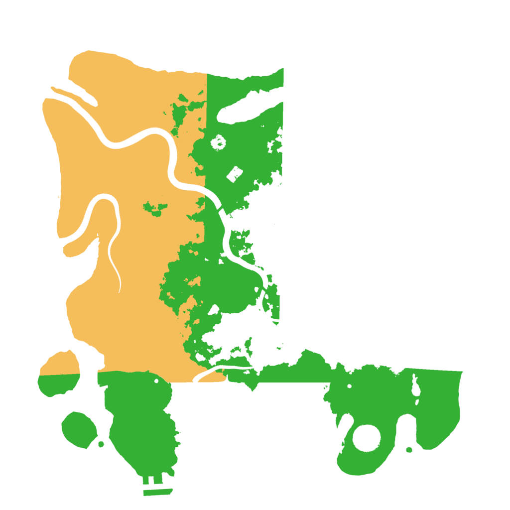 Biome Rust Map: Procedural Map, Size: 3500, Seed: 940265157