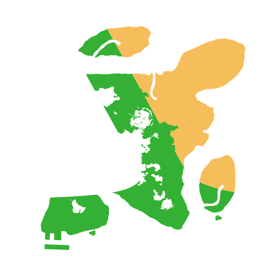 Biome Rust Map: Procedural Map, Size: 2223, Seed: 50001