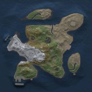 Thumbnail Rust Map: Procedural Map, Size: 2223, Seed: 50001, 6 Monuments