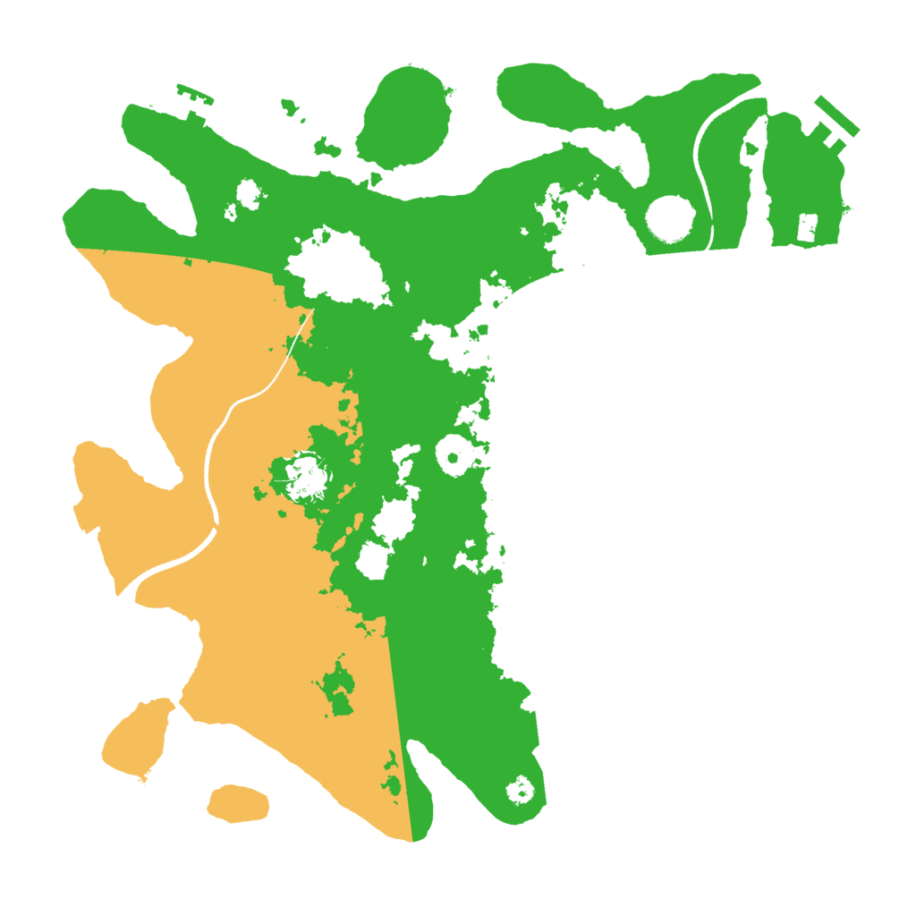 Biome Rust Map: Procedural Map, Size: 3500, Seed: 41105679