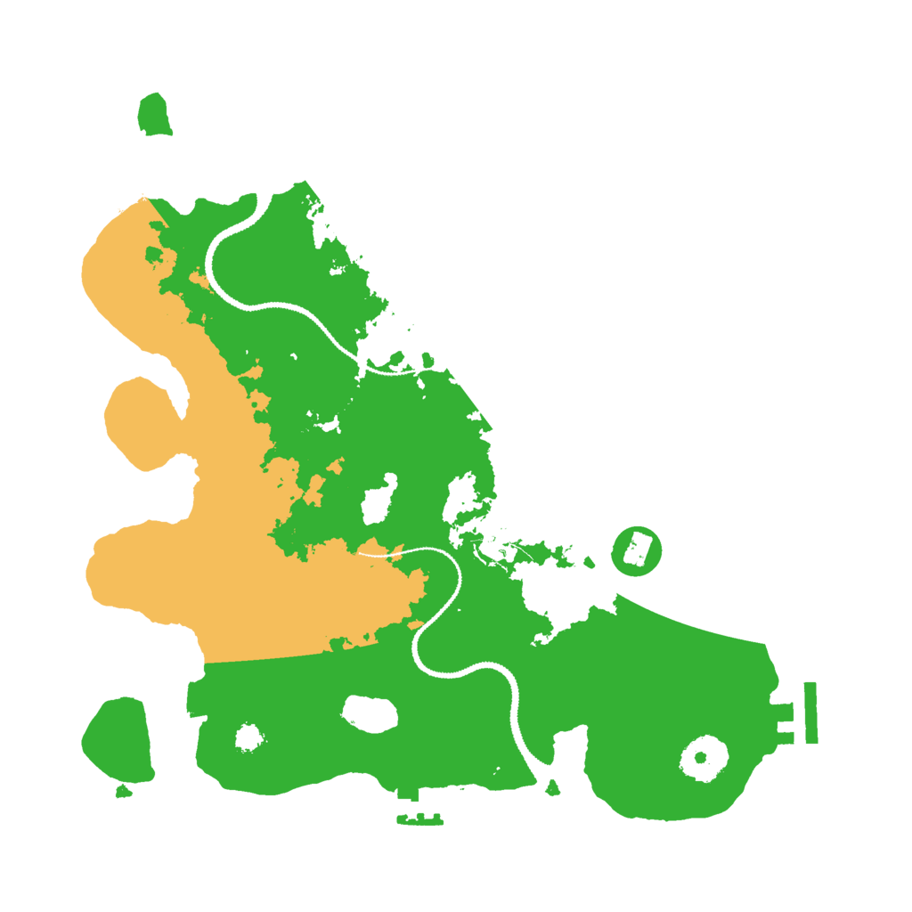 Biome Rust Map: Procedural Map, Size: 3000, Seed: 383938091