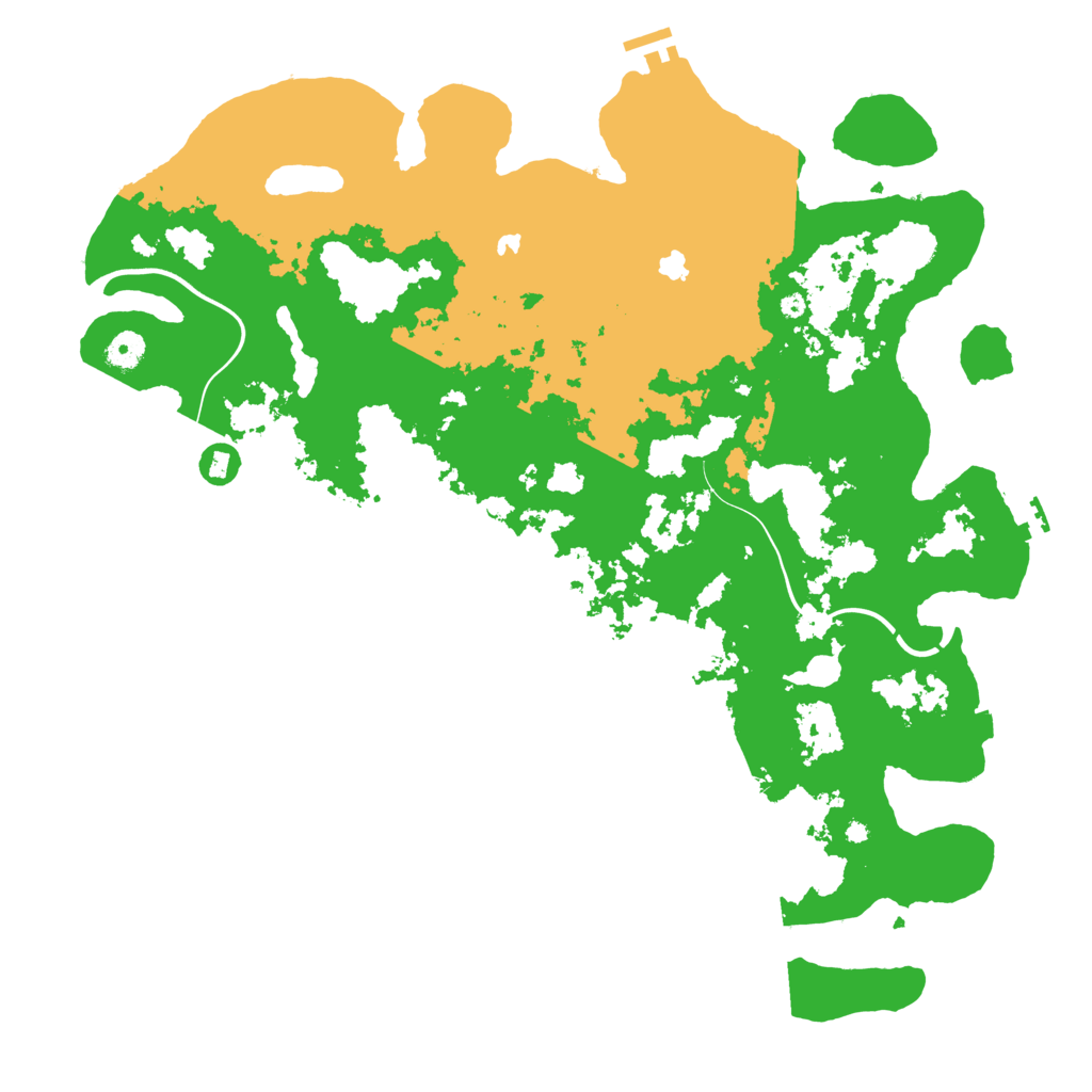 Biome Rust Map: Procedural Map, Size: 4500, Seed: 454545412