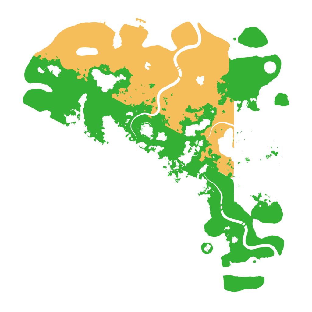 Biome Rust Map: Procedural Map, Size: 4500, Seed: 454545412
