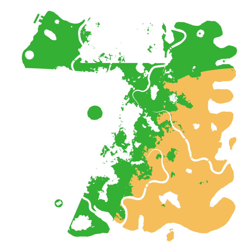 Biome Rust Map: Procedural Map, Size: 5000, Seed: 1190888376