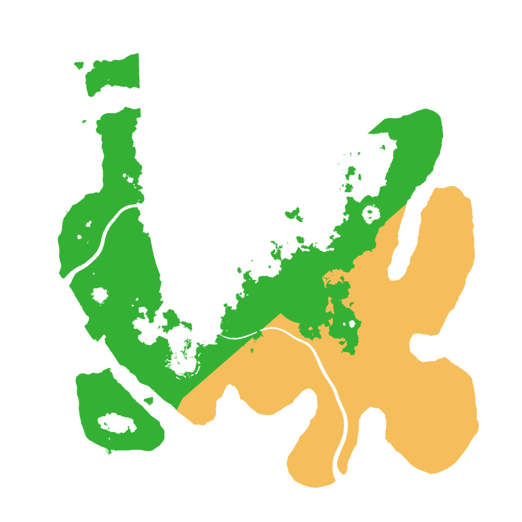 Biome Rust Map: Procedural Map, Size: 3000, Seed: 1481