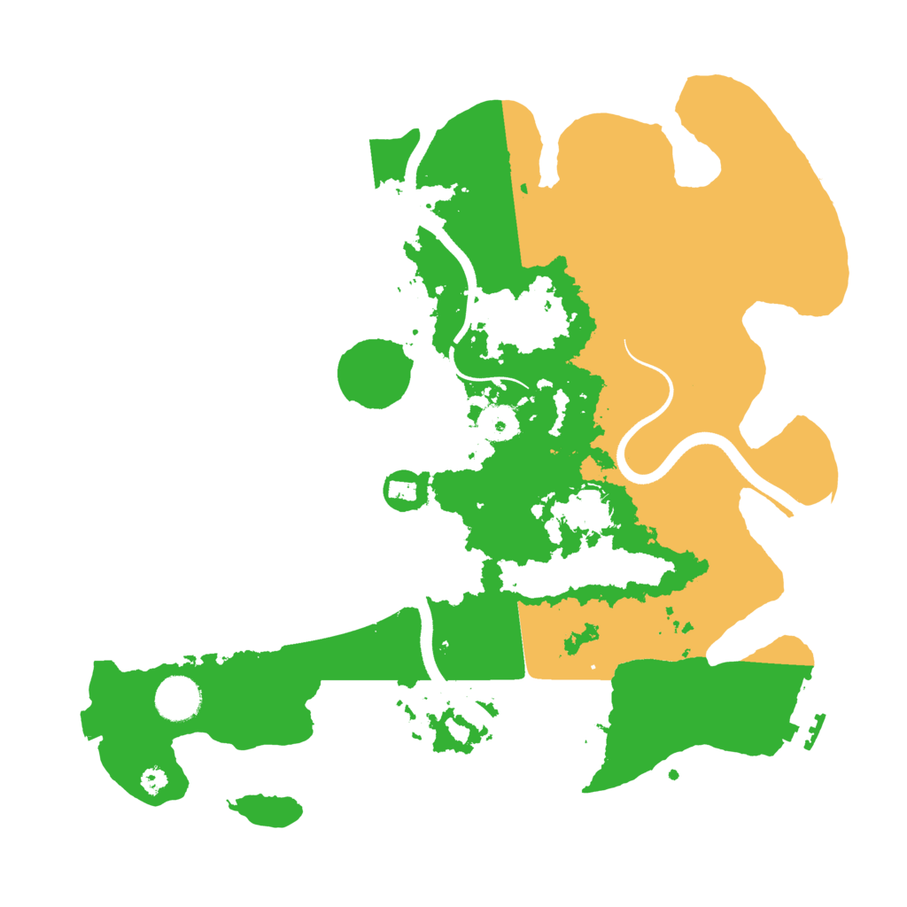 Biome Rust Map: Procedural Map, Size: 3500, Seed: 426550619