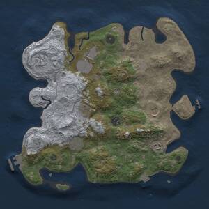 Thumbnail Rust Map: Procedural Map, Size: 3500, Seed: 426550619, 14 Monuments