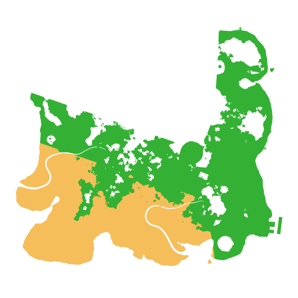 Biome Rust Map: Procedural Map, Size: 3500, Seed: 2166309