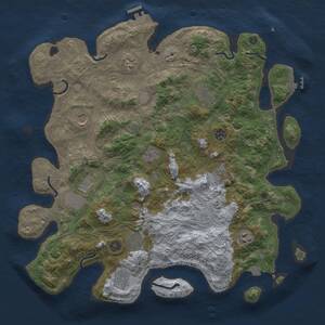 Thumbnail Rust Map: Procedural Map, Size: 4250, Seed: 587645632, 17 Monuments