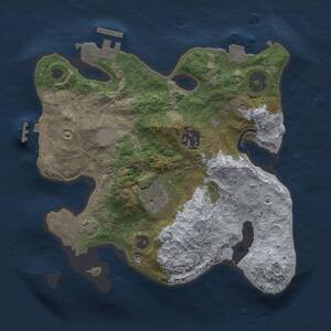 Thumbnail Rust Map: Procedural Map, Size: 2500, Seed: 168172899, 8 Monuments