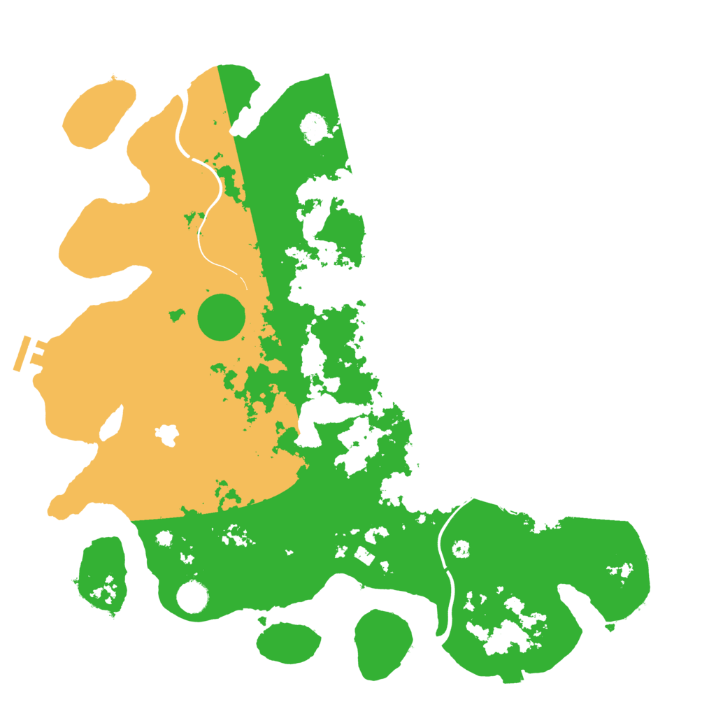 Biome Rust Map: Procedural Map, Size: 4000, Seed: 1234060111