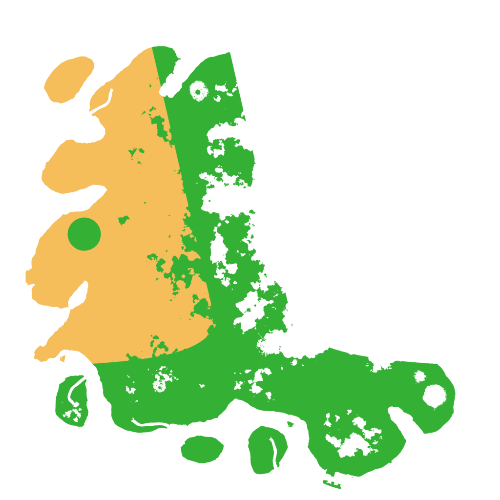 Biome Rust Map: Procedural Map, Size: 4000, Seed: 1234060111