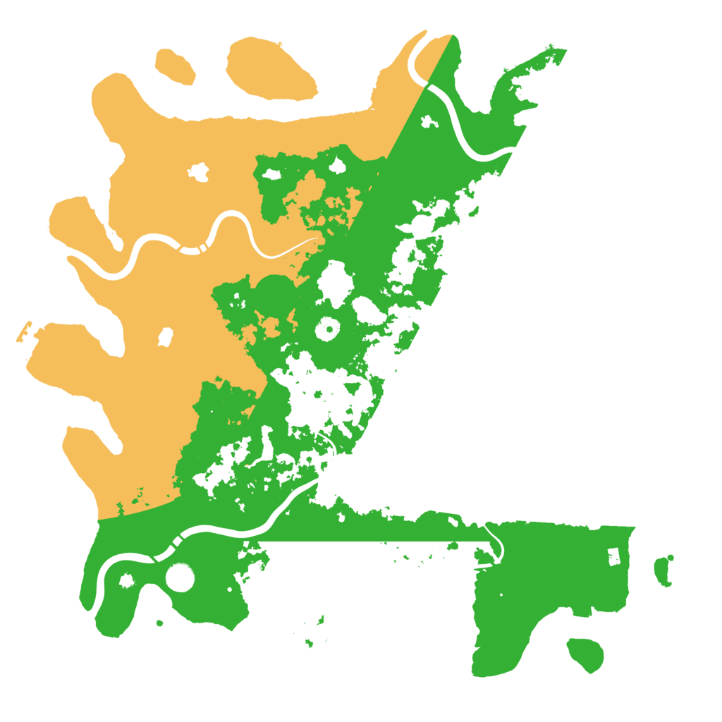 Biome Rust Map: Procedural Map, Size: 4500, Seed: 1996183215