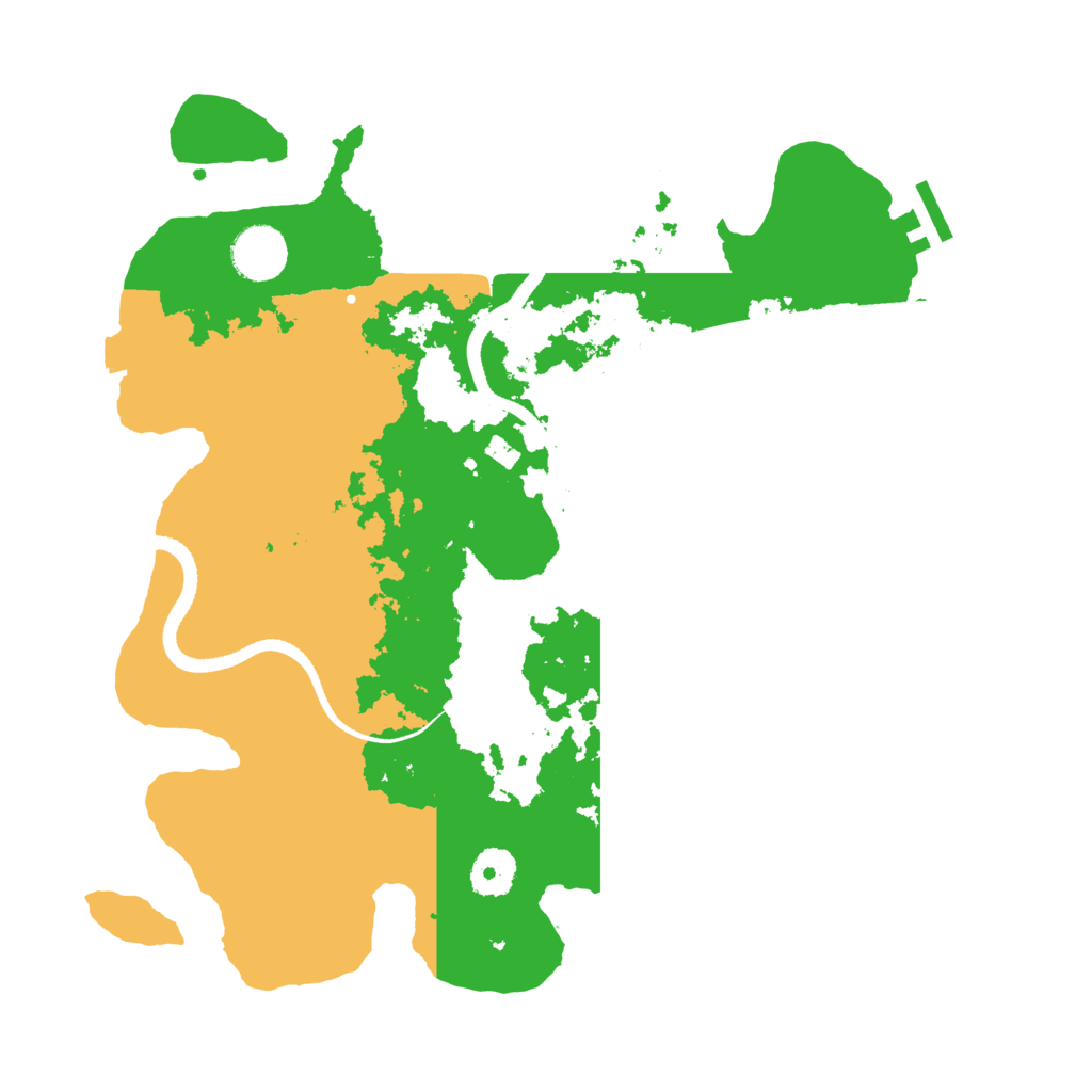Biome Rust Map: Procedural Map, Size: 3500, Seed: 374561084