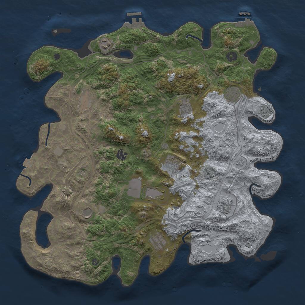 Rust Map: Procedural Map, Size: 4250, Seed: 1761889578, 17 Monuments