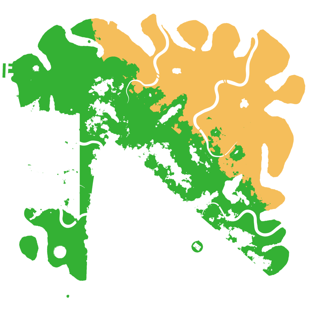 Biome Rust Map: Procedural Map, Size: 4500, Seed: 2115095497