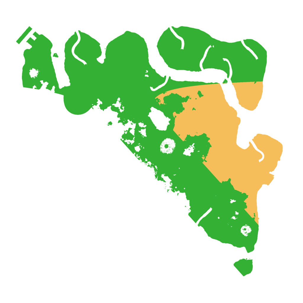 Biome Rust Map: Procedural Map, Size: 3000, Seed: 160281164