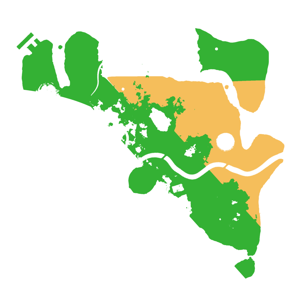 Biome Rust Map: Procedural Map, Size: 3000, Seed: 160281164