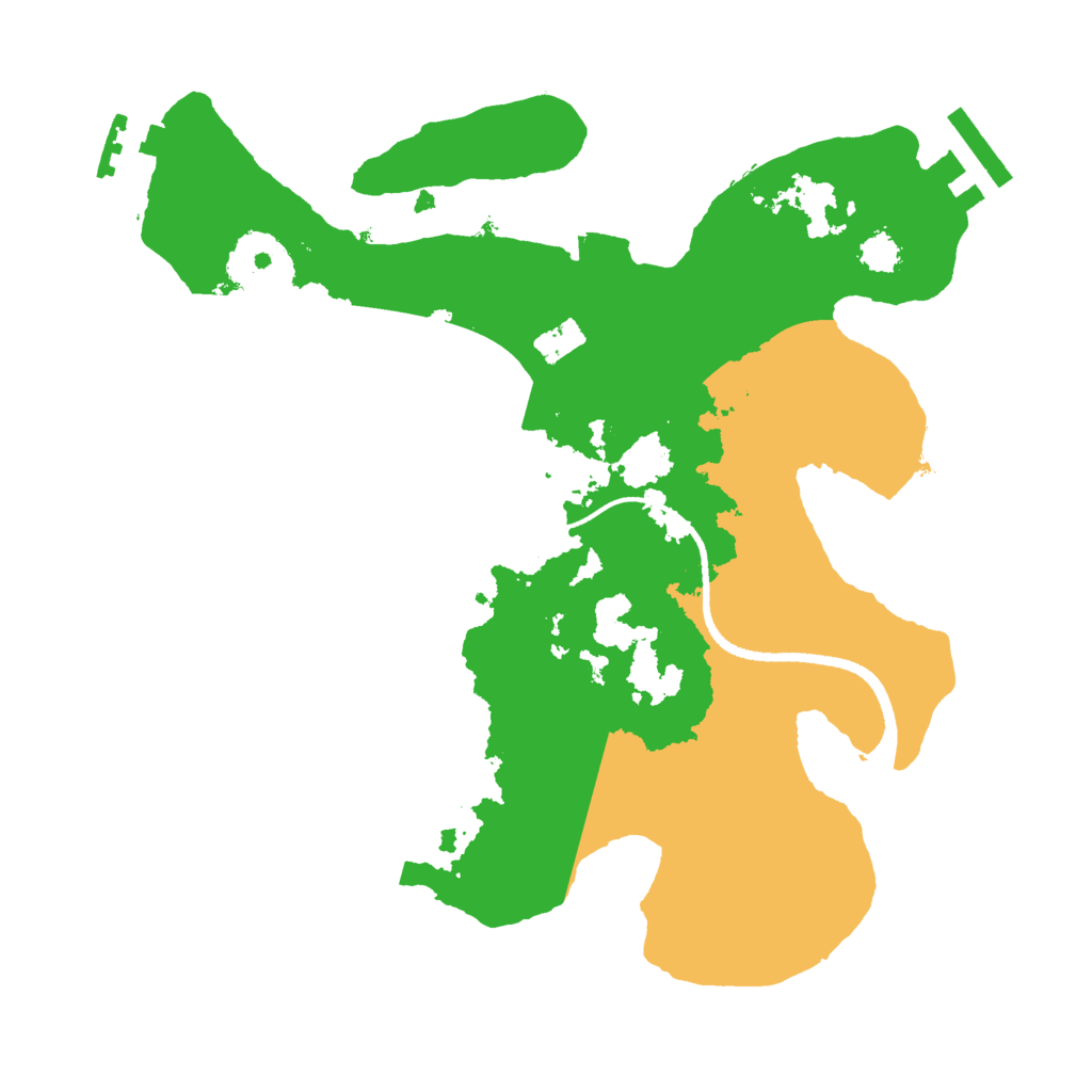 Biome Rust Map: Procedural Map, Size: 2500, Seed: 563001466