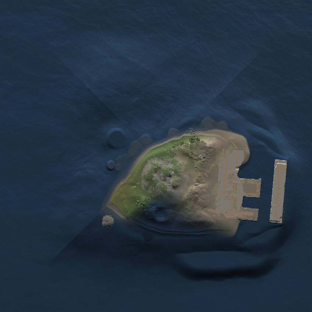 Rust Map: Procedural Map, Size: 1000, Seed: 2144862988, 2 Monuments