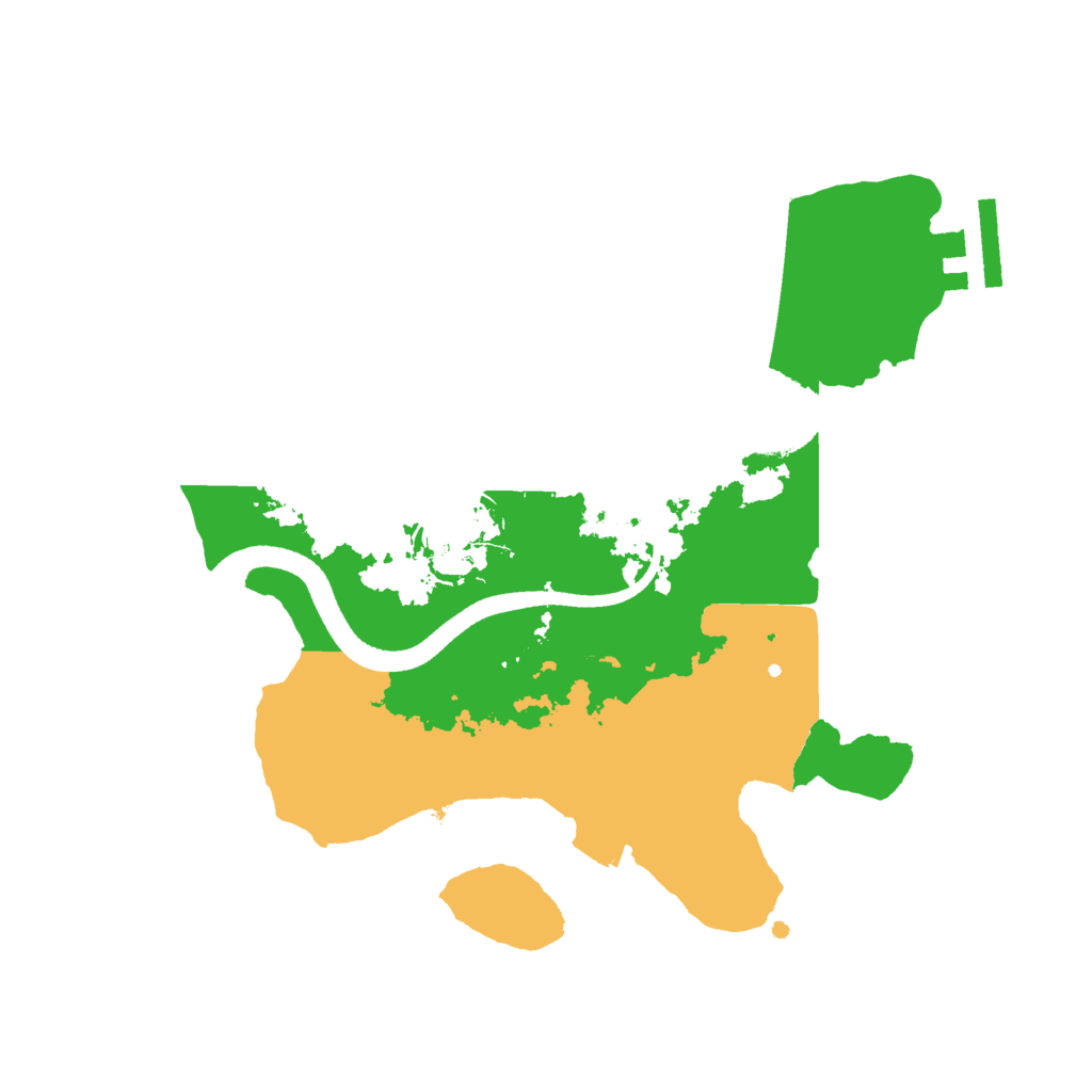 Biome Rust Map: Procedural Map, Size: 2500, Seed: 50002