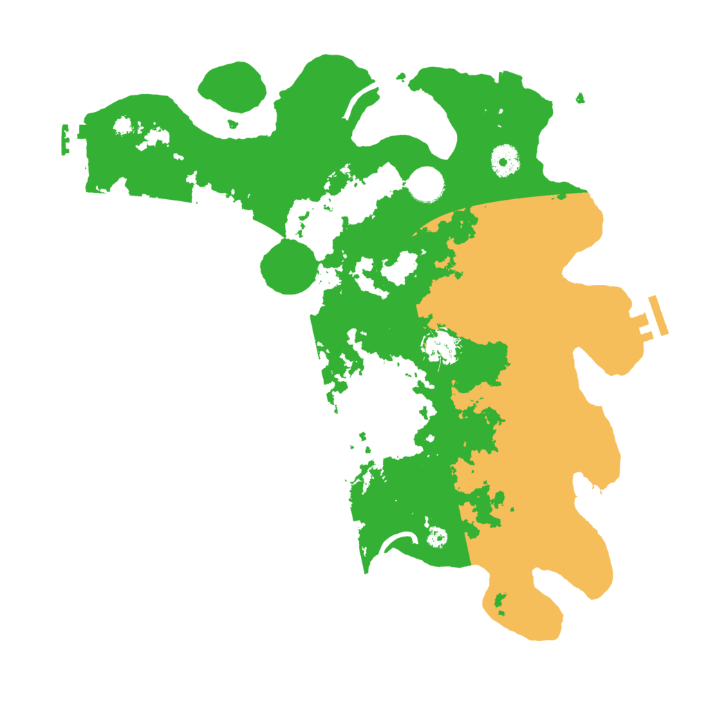 Biome Rust Map: Procedural Map, Size: 3500, Seed: 779699744