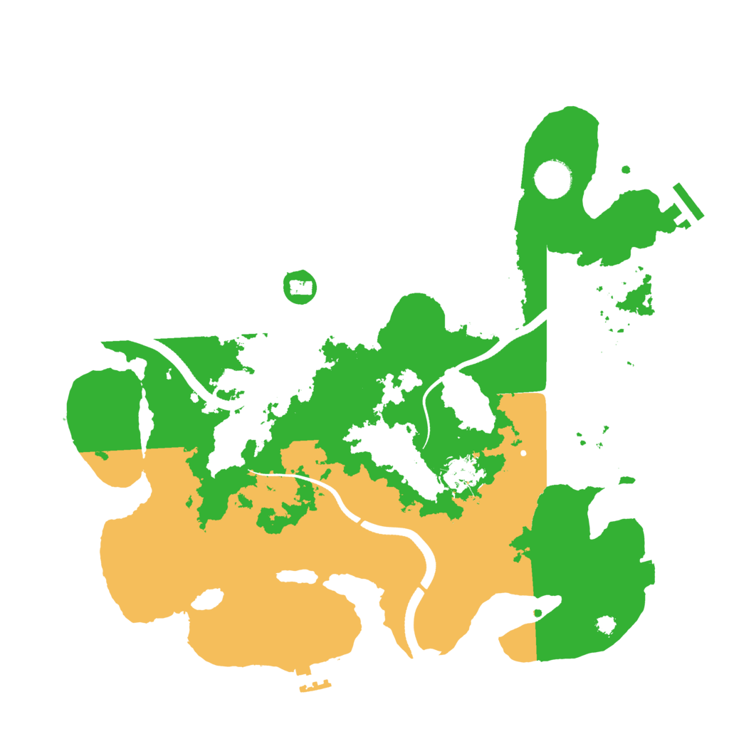 Biome Rust Map: Procedural Map, Size: 3500, Seed: 2104635069