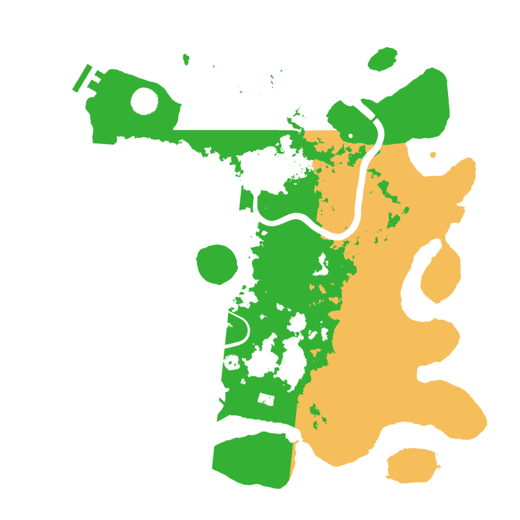 Biome Rust Map: Procedural Map, Size: 3500, Seed: 93360249