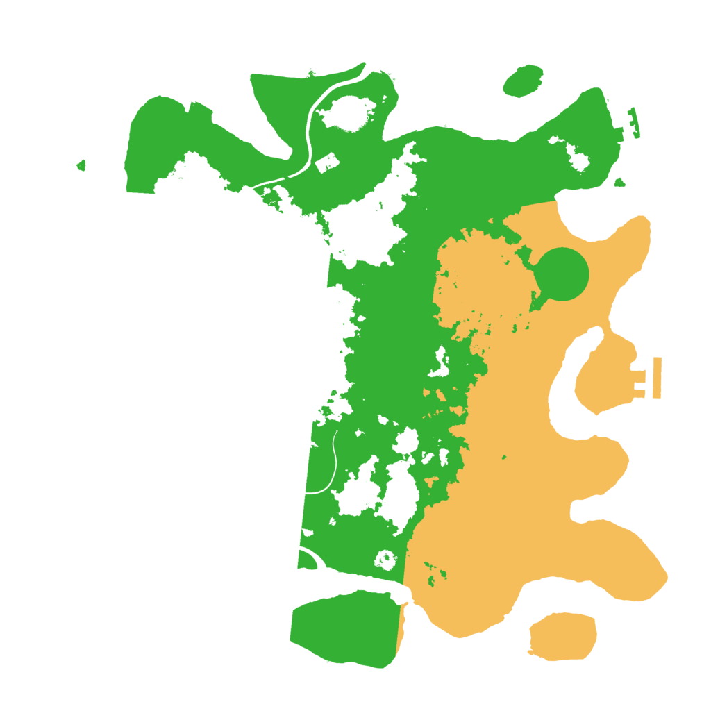 Biome Rust Map: Procedural Map, Size: 3500, Seed: 93360249