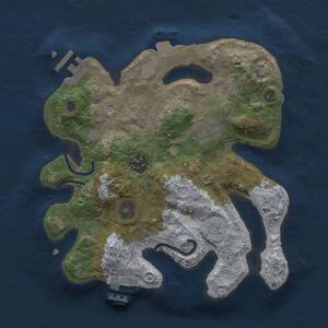 Thumbnail Rust Map: Procedural Map, Size: 2650, Seed: 648897, 8 Monuments