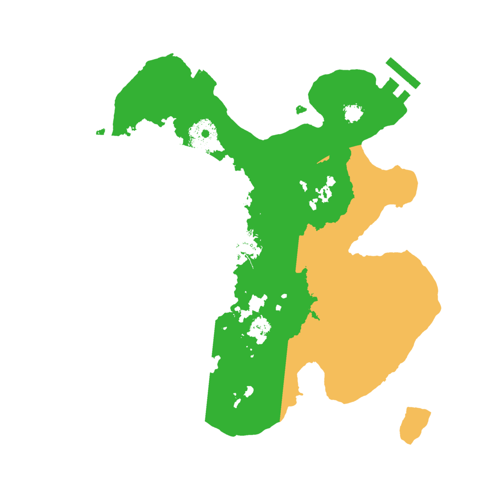 Biome Rust Map: Procedural Map, Size: 2500, Seed: 74673