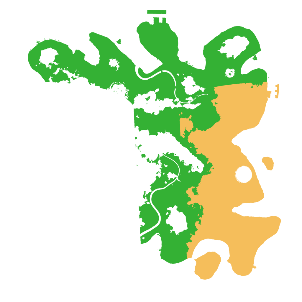 Biome Rust Map: Procedural Map, Size: 3200, Seed: 6325