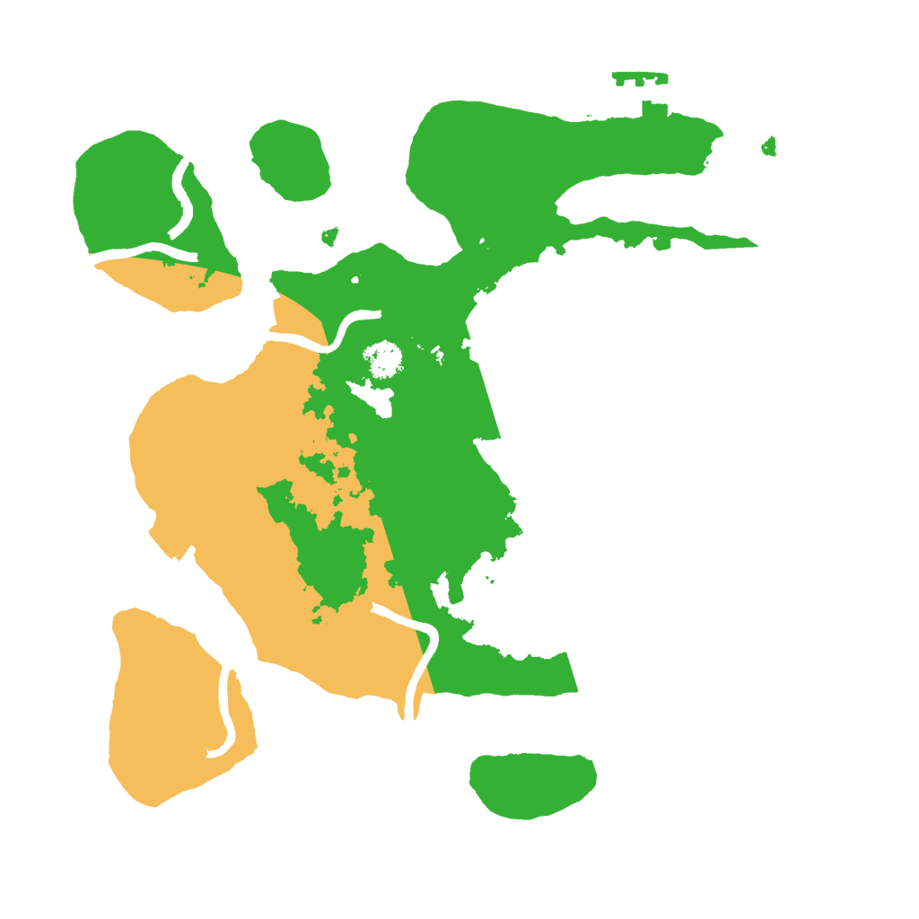 Biome Rust Map: Procedural Map, Size: 2500, Seed: 50007