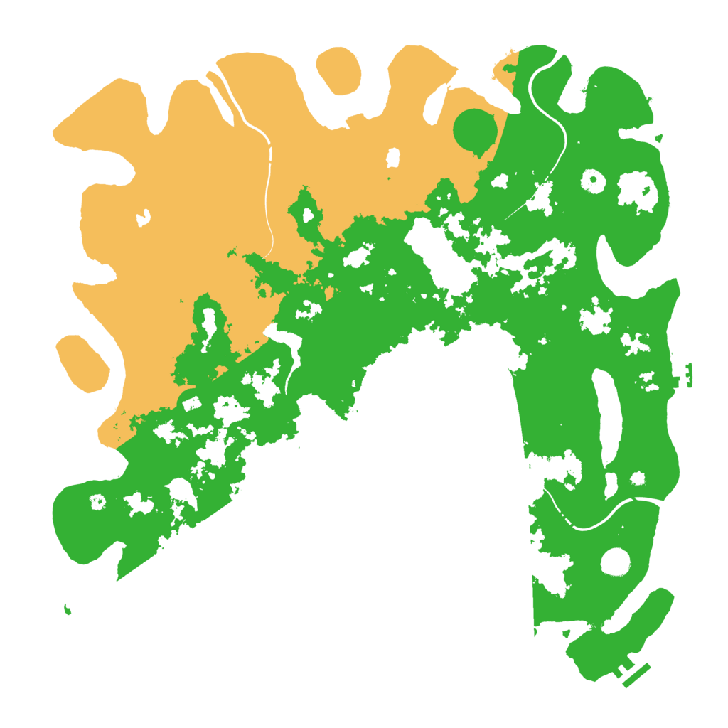 Biome Rust Map: Procedural Map, Size: 4500, Seed: 26685269